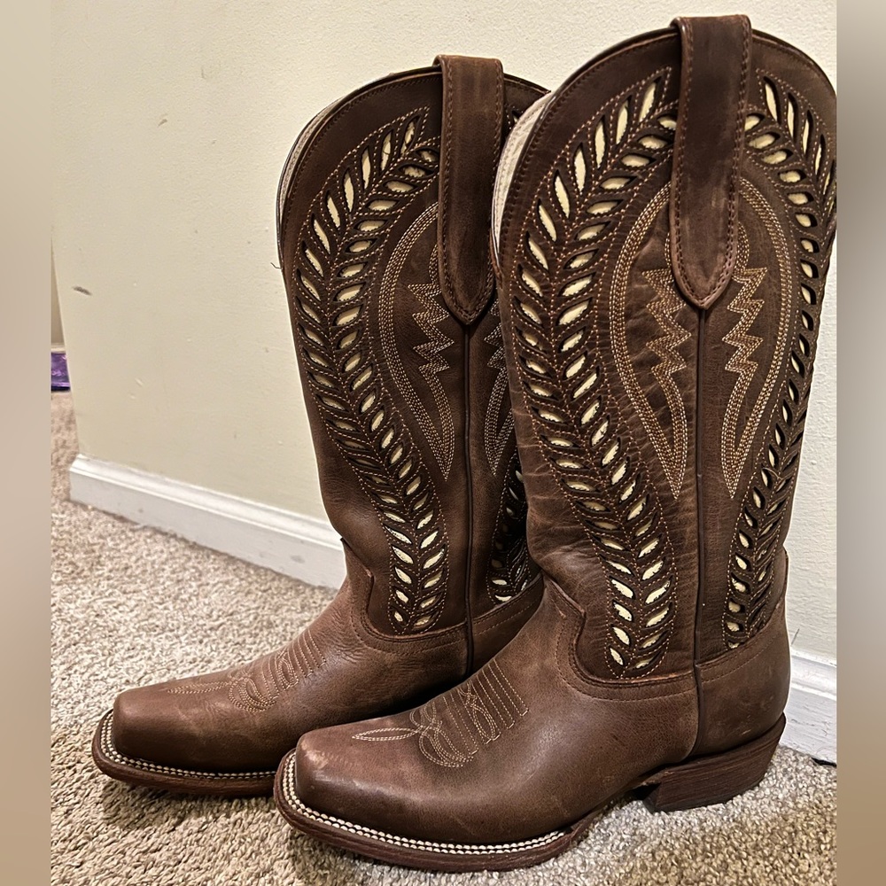 J.B. Dillon Western boots, Size 7, Light brown